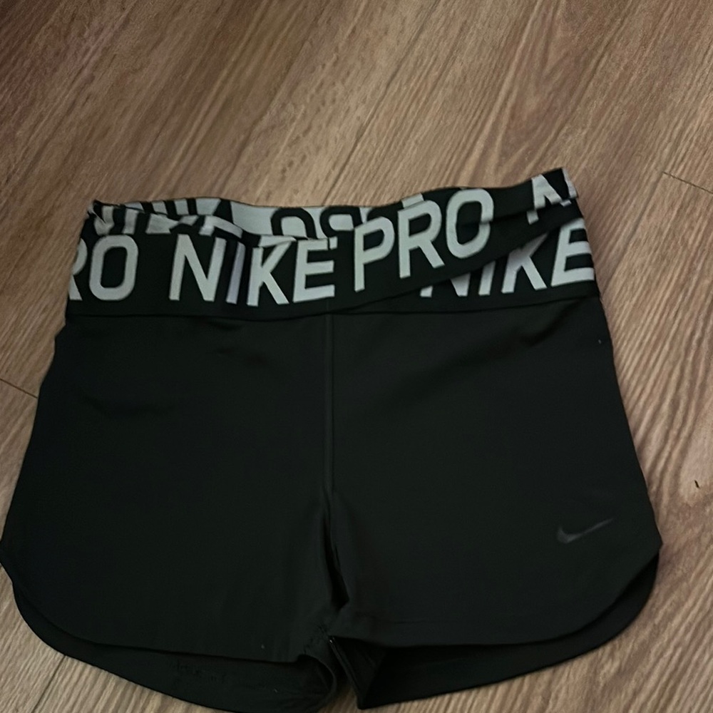 Nike Women's DARK green Pro Shorts